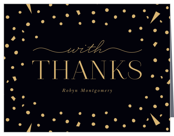 Say thanks for all those that could attend and support you on your special day with our Ornate Grad Graduation Thank You Card!