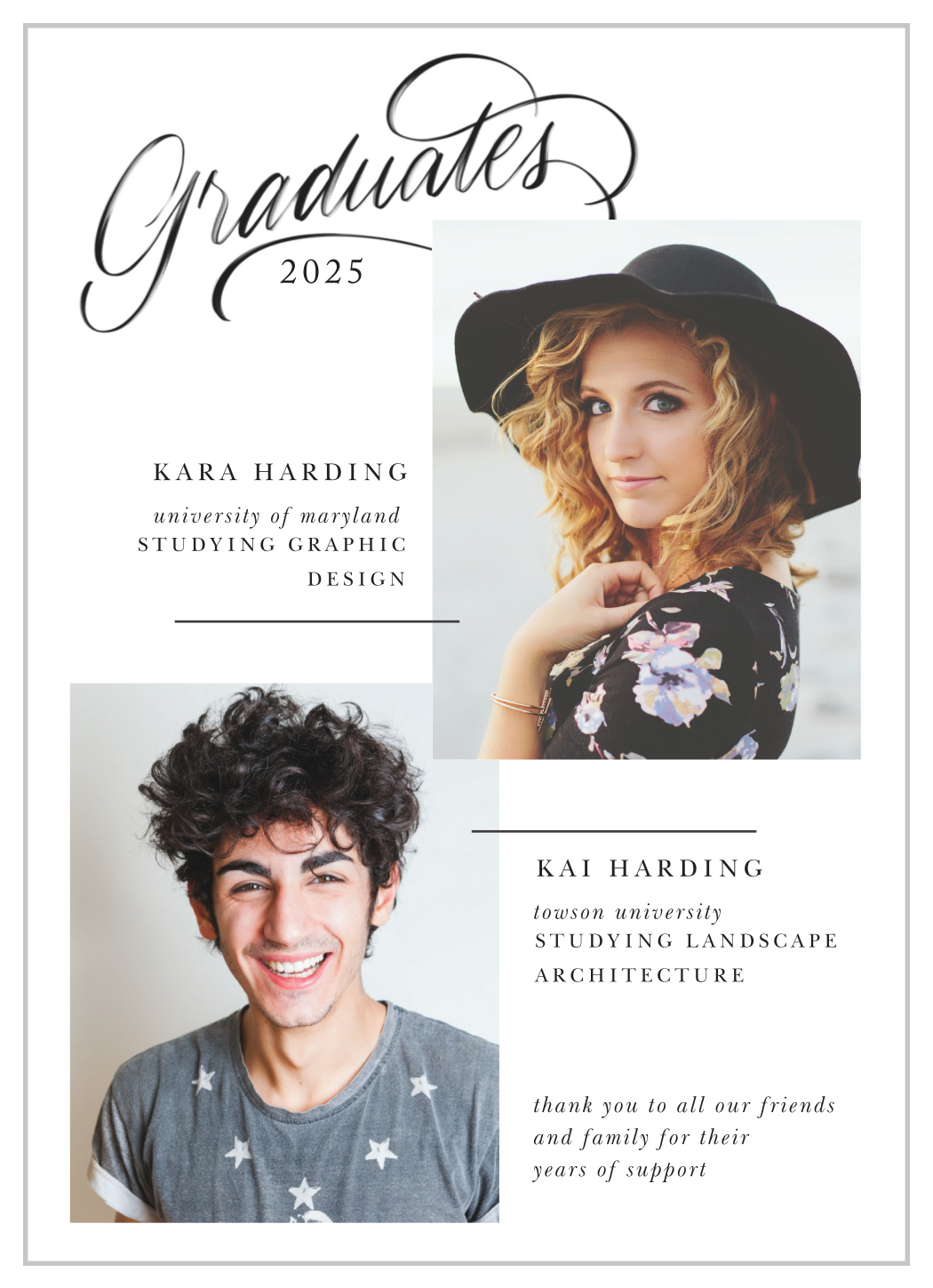 Memorable Grads Graduation Announcements