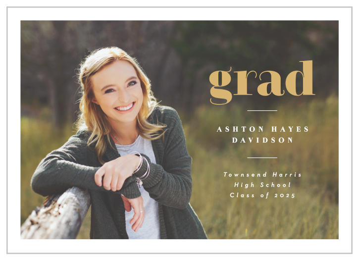 Share the excitement of your great accomplishment with our Contemporary Scholar Graduation Announcements.