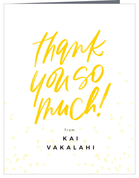 Show your friends and family how much you appreciated their support with the chic look of our Big Adventure Graduation Thank You Cards.