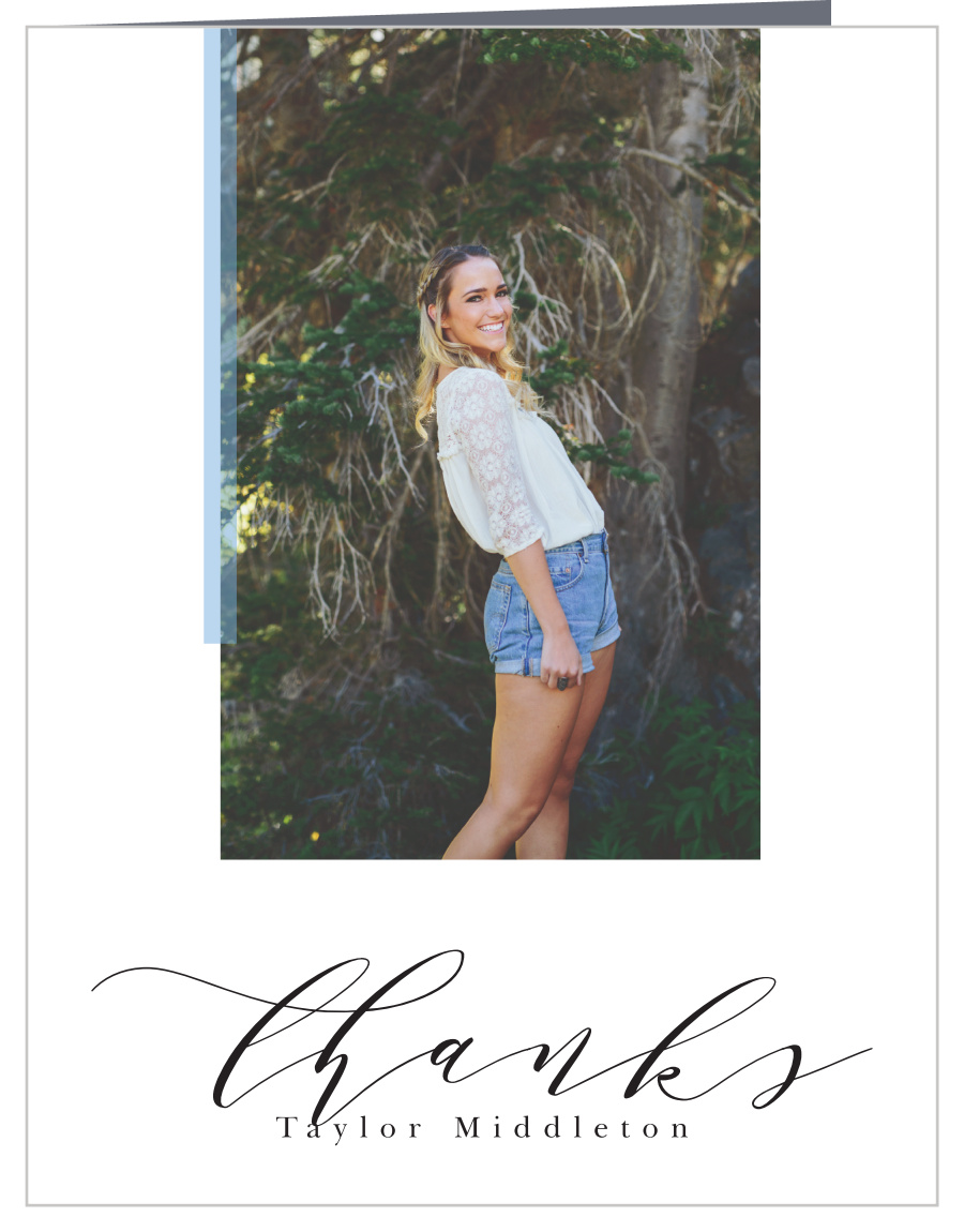 Layered Collage Graduation Thank You Cards