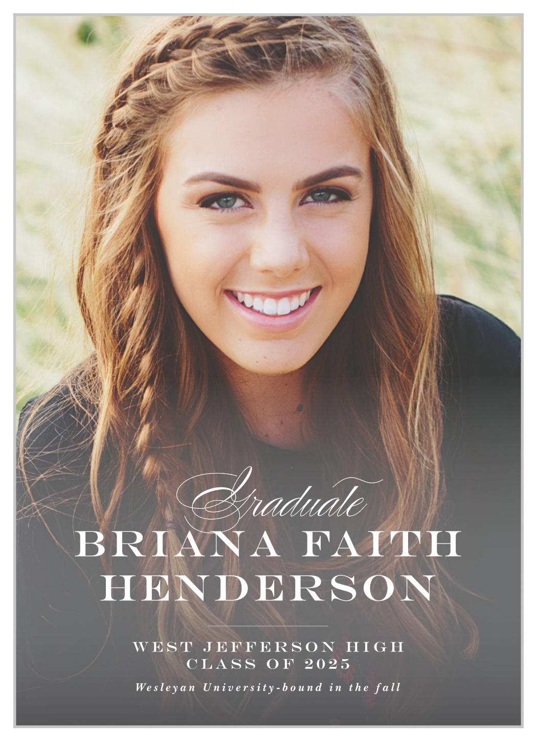 True Classic Graduation Announcements