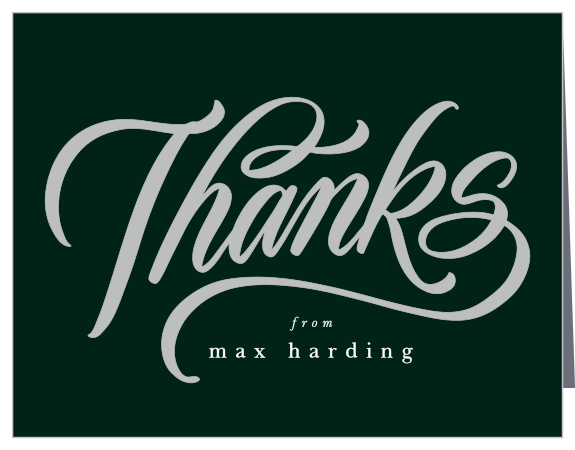 Share your gratitude for your friends and family's support with the chic look of our Graduating Class Graduation Thank You Cards.