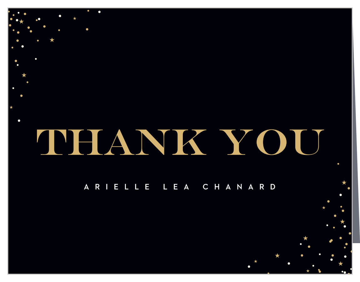 Star Confetti Graduation Thank You Cards