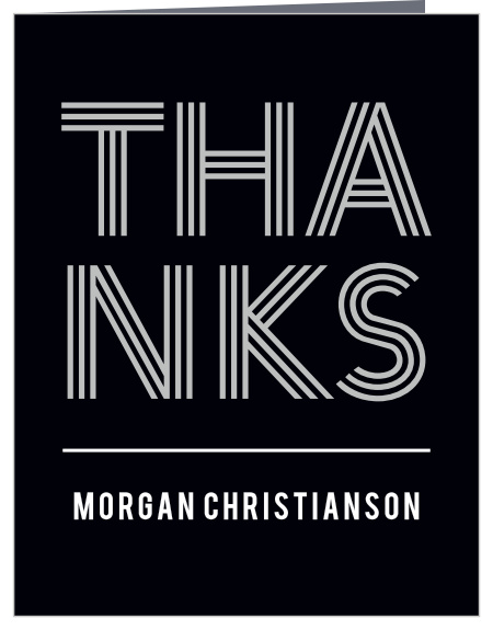 Send a bold token of appreciation with our Triple Stripe Graduation Thank You Cards.