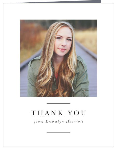 Our All Three Graduation Thank You Cards are the perfect way to show your appreciation for the support of your friends and family!