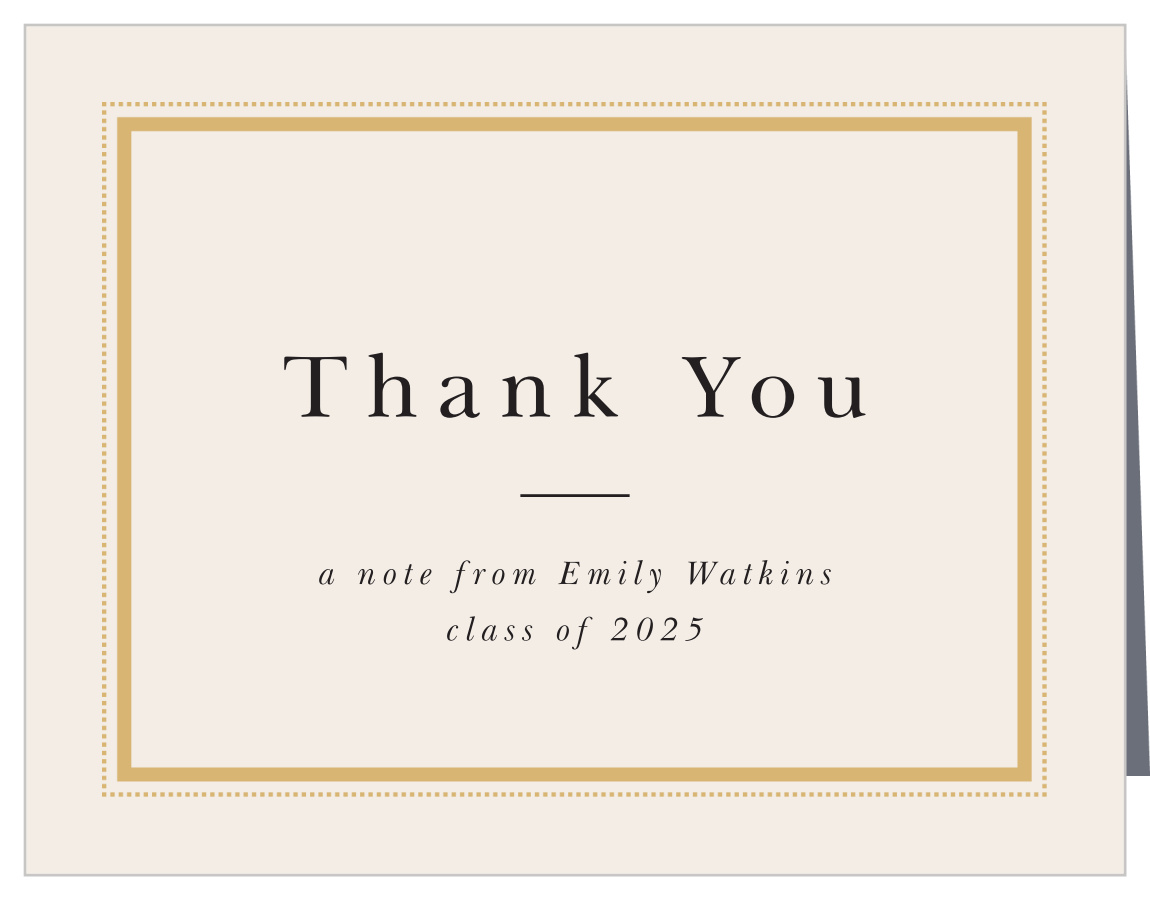 Mod Tassel Graduation Thank You Cards
