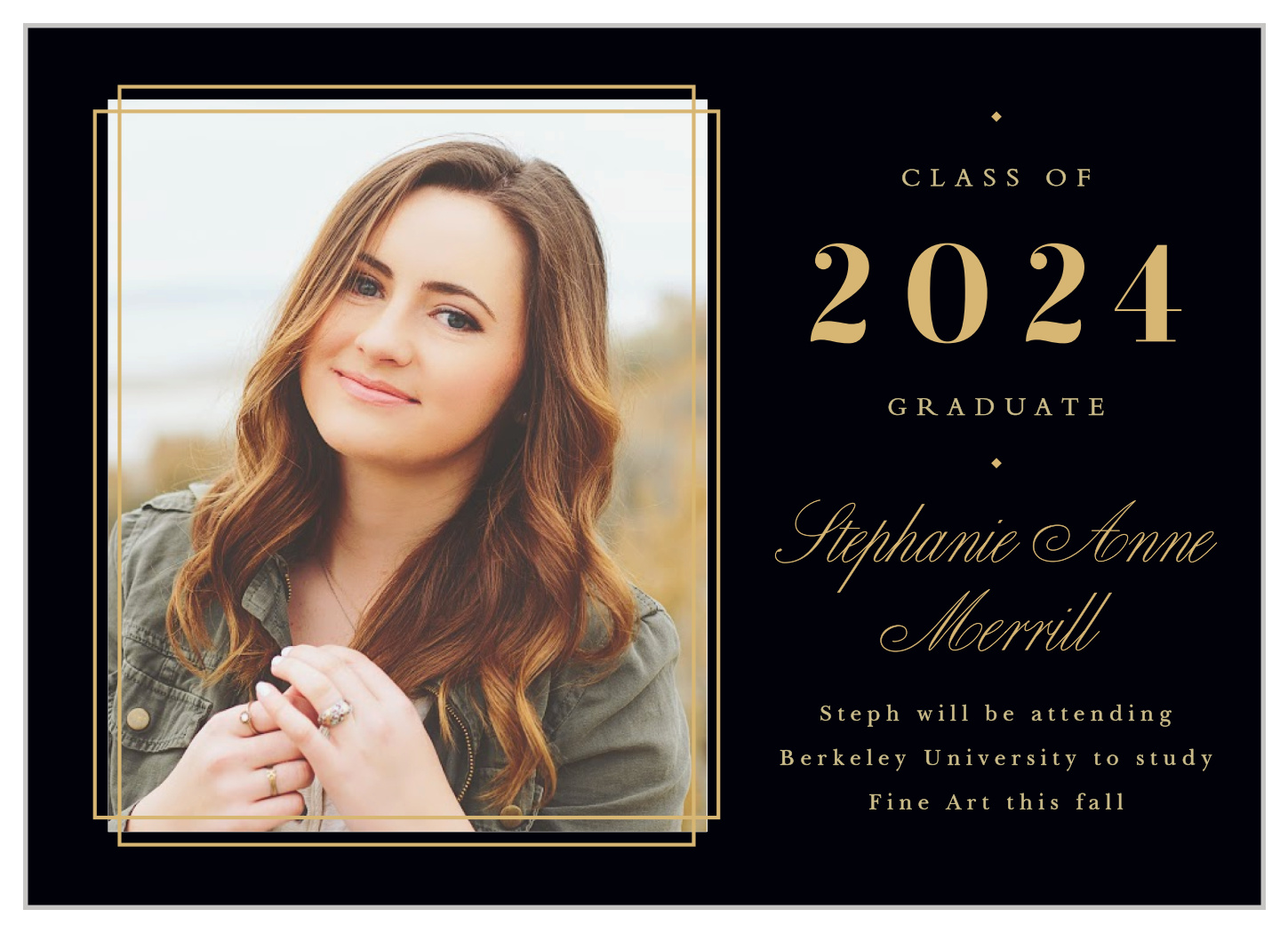 Vcom Graduation 2024 Announcement Abbye Johnette   Proper Grad Graduation Announcements Up 2x 