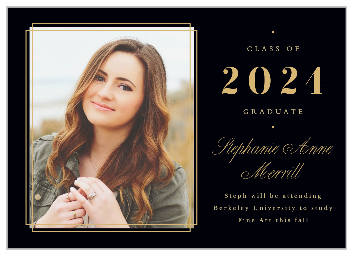 Proper Grad Graduation Announcements by Basic Invite