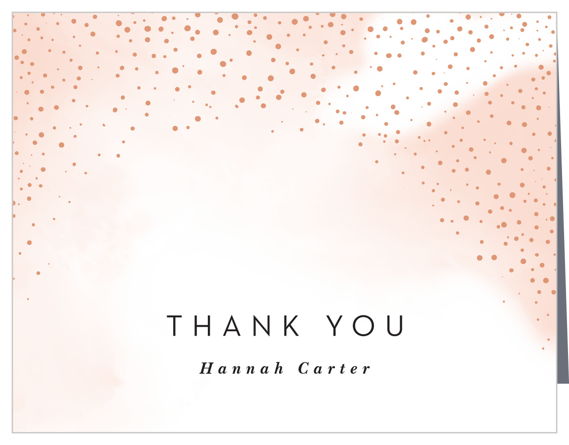 Glimmering Grid Graduation Thank You Cards