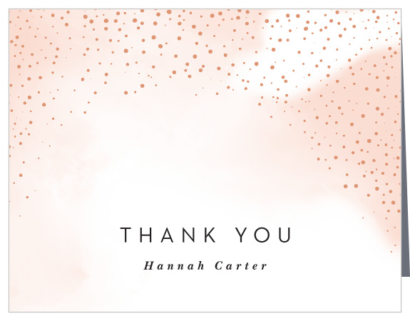 Send a charming token of gratitude with our Glimmering Grid Graduation Thank You Cards.