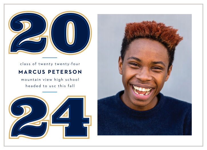 Choose a design like our Divided Year Graduation Announcements to share your success with all of your friends and family.