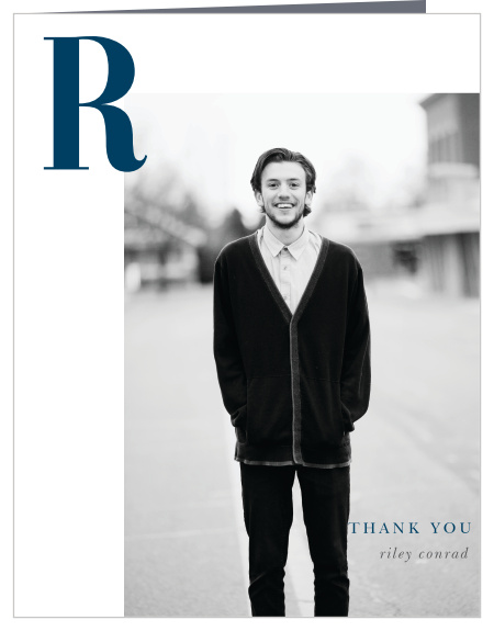 Our Stately Monogrammed Graduation Thank You Cards are the perfect way to show your appreciation for the support of your friends and family!