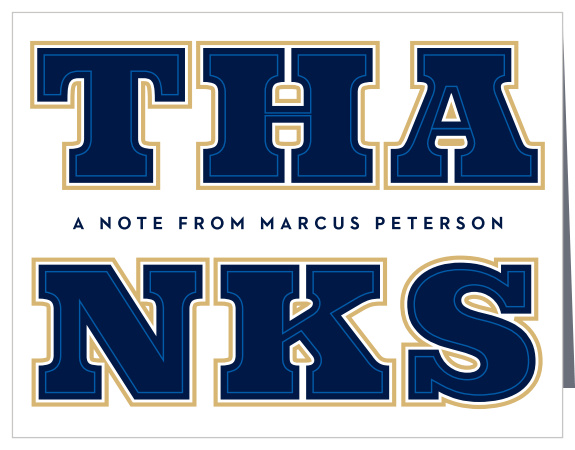 Show gratitude to all of your friends and family with our Divided Year Graduation Thank You Cards!