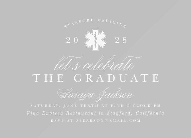 Our EMT Paramedic Clear Graduation Invitations are the perfect way to surround yourself with your friends and family for your graduation fun!