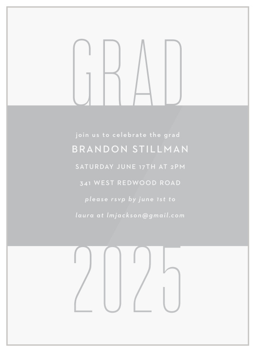 Our Chef's Hat Clear Graduation Invitations are the perfect way to surround yourself with your friends and family for your graduation celebrations!