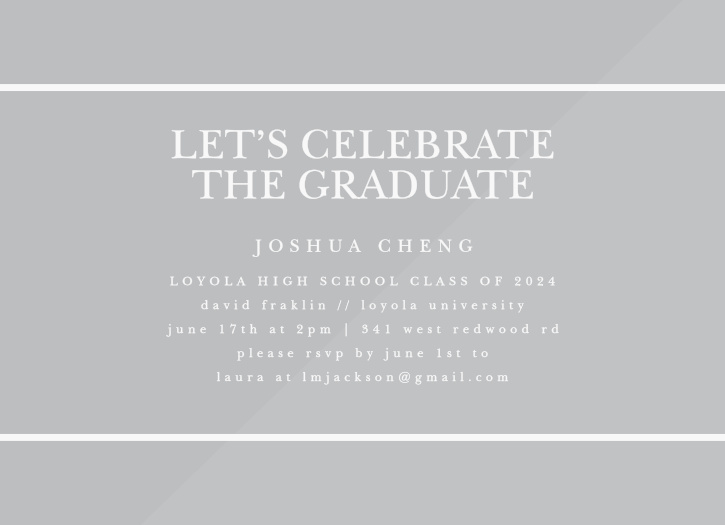 Our Mod Milestone Clear Graduation Invitations are sure to bring your closest friends and family together to celebrate your momentous achievement.
