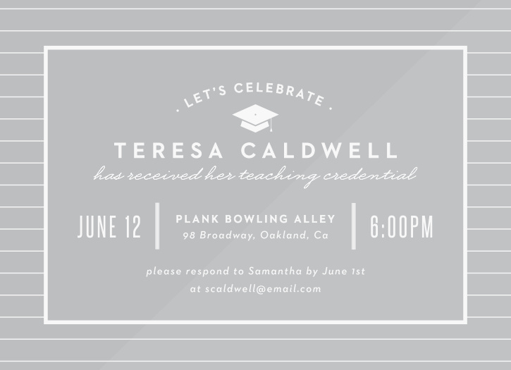 Our Teacher's Pencils Graduation Invitations utilize the trademark tools of your graduate's new profession to announce their celebration.
