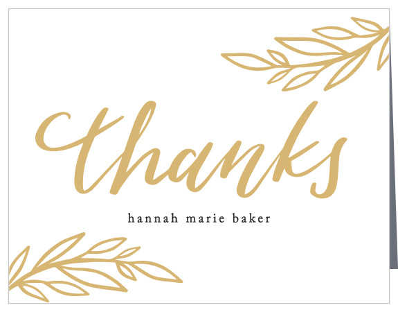 Let your family and friends know how much you appreciated their support with the chic look of our Simplicity Portrait Graduation Thank You Cards.