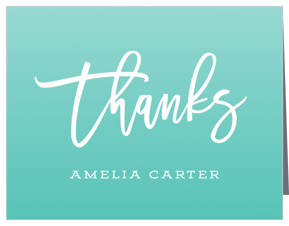 Be sure to choose our Paintbrush Lettering Graduation Thank You Cards to show your appreciation for your family and friends' endless support in your life achievement!