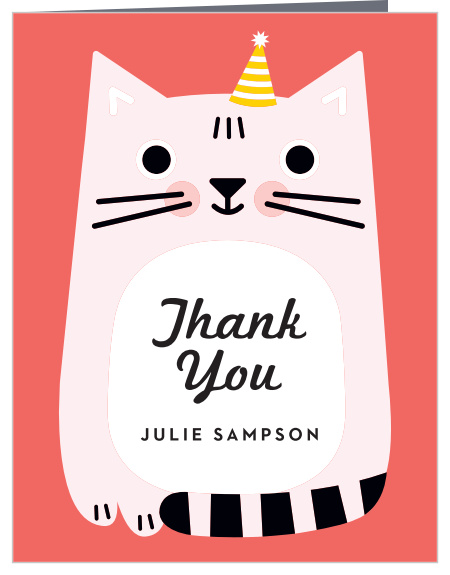 Our Kitten Party Children's Birthday Party Thank You Cards are perfect for thanking everyone that helped make the big day so special.