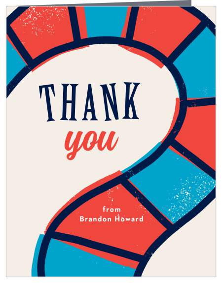 Clean up all your games from your celebration and then send out our Board Games Children's Birthday Party Thank You Cards!