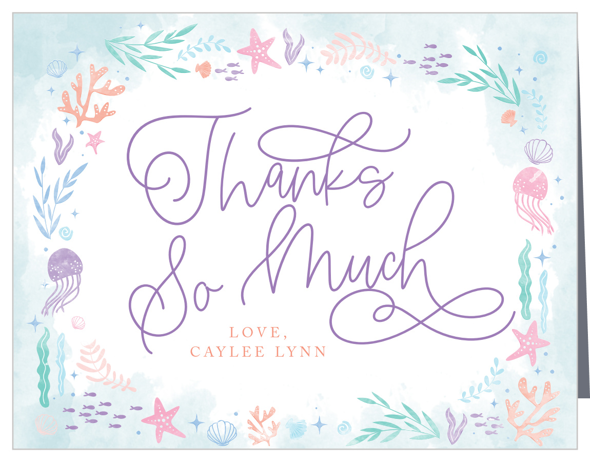 Underwater Wonder Children's Birthday Thank You Cards by Basic Invite