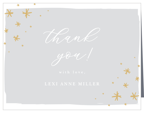 Show appreciation for the support you received from close friends and family on your special day with the Our Little Star Children's Birthday Party Thank You Cards.