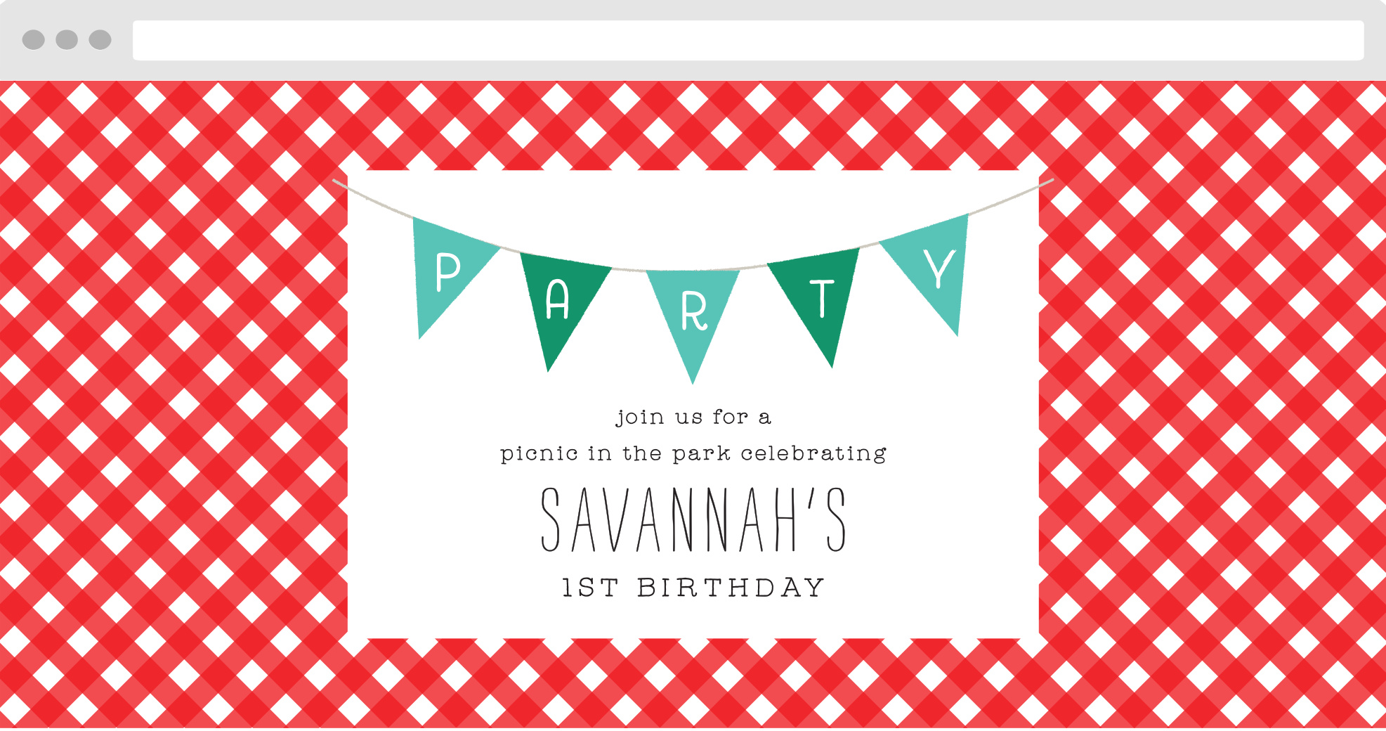 100% Free Birthday Party Websites  Match Your Colors & Style! - Basic  Invite
