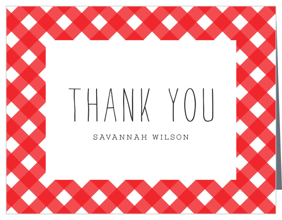 Share gratitude for the support you received on your big day from friends and family with our Park Picnic Children's Birthday Thank You Cards.