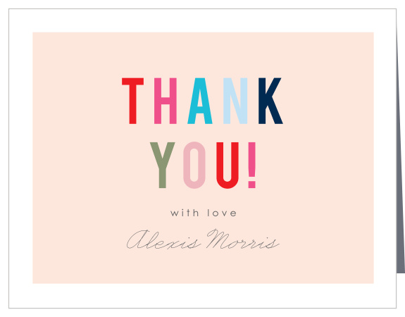 Our Colorful Style Children's Birthday Thank You Cards are the perfect way to show appreciation for the support of your friends!