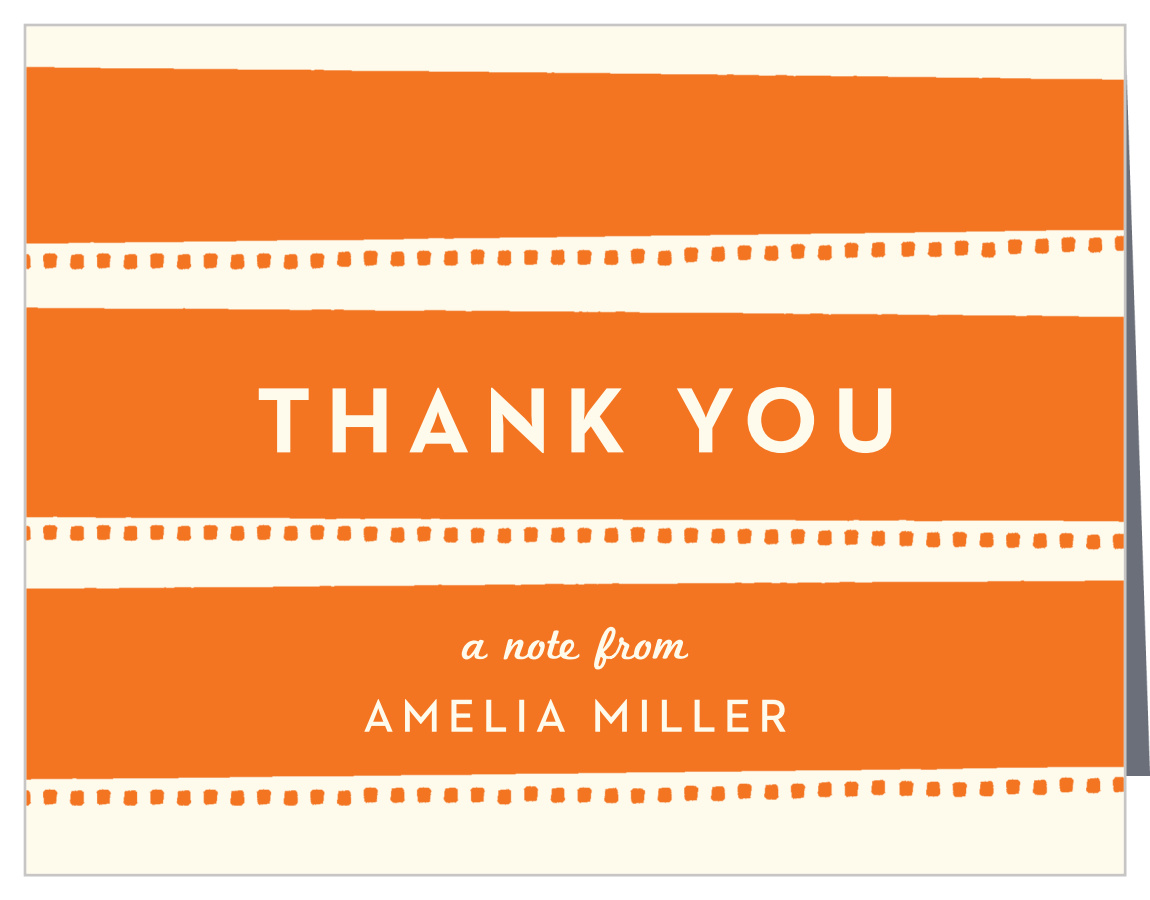 Beach Towel Children's Birthday Thank You Cards by Basic Invite