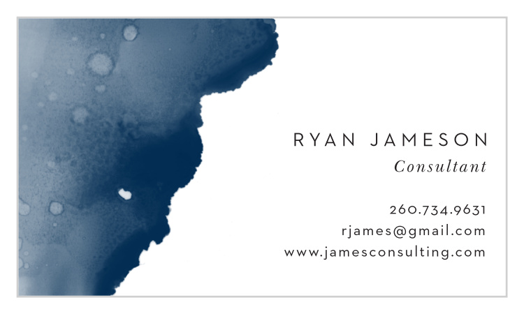 Navy Paint Business Cards
