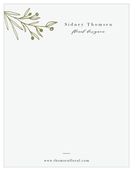 Let your stationery represent you in your profession with our Botanical Illustration Business Stationery!