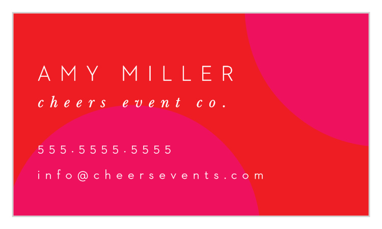 Bright Polka Business Cards