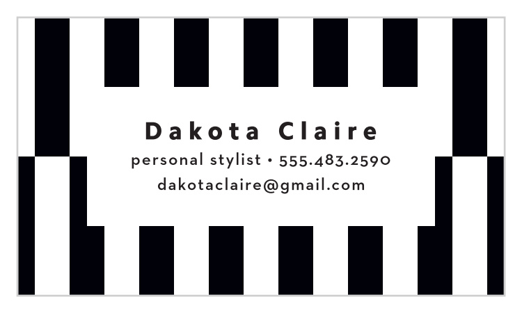 Checkered Illusion Business Cards