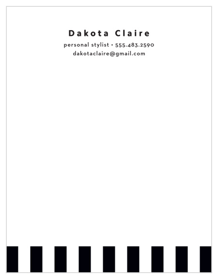 Set yourself up with our Checkered Illusion Business Stationery for classy monochromatic stationery!