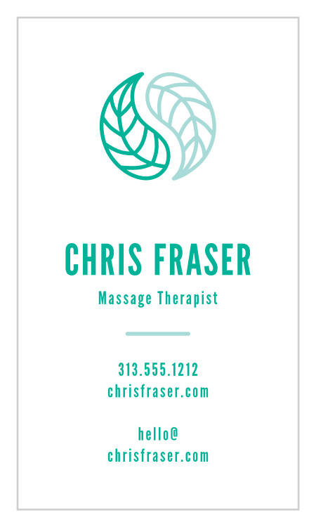 Yin Massage Business Cards