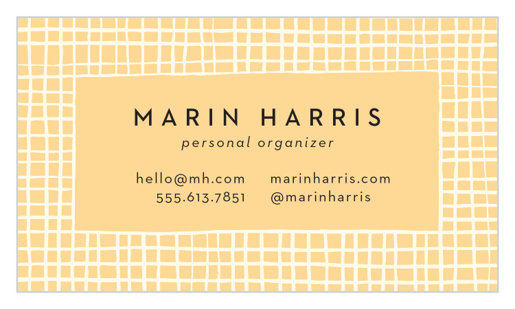 Mesh Pattern Business Cards