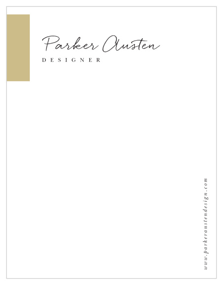 Our Gilded Block Business Stationery adds a personal touch to your handwritten notes to clients and coworkers.