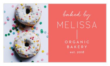Our Modern Baker Business Cards ensure you will stand out amongst competitors and make a name for yourself.
