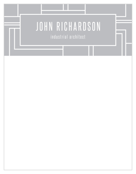 Our City Planner Clear Business Stationery is the perfect abstractly industrial design for all of your architecturally professional needs!