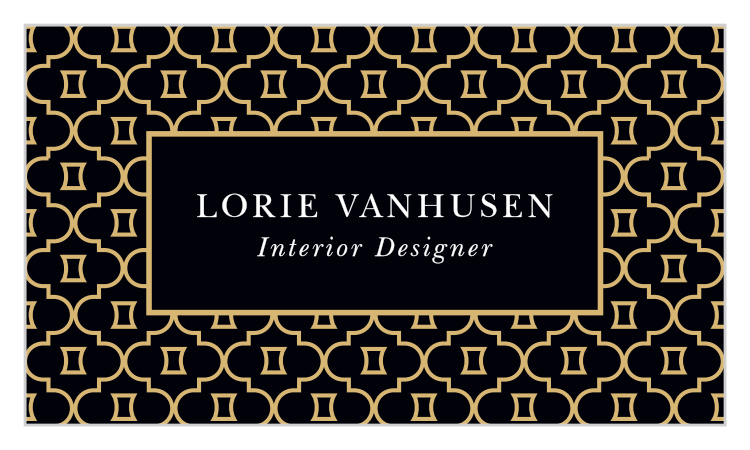 Interior Pattern Business Cards