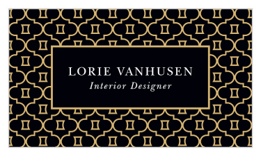 Represent your company and stand out amongst the competitors with the professional look of our Interior Pattern Business Cards.