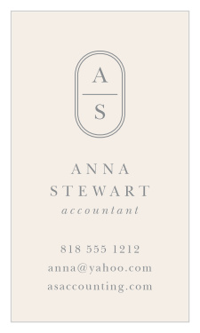 Be sure to choose our Sophisticated Monogram Business Cards when you need a classy form of reference for your business!