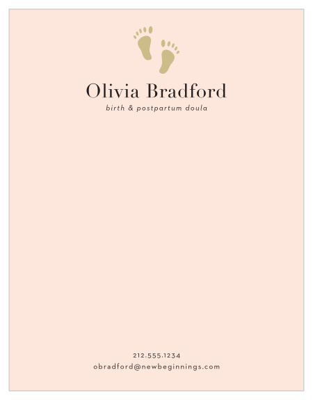 Keep it simple with our Baby Doula Business Stationery! Customize yours with colors and fonts online now! 