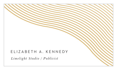 Make a name for you and your company and stand out amongst competitors with our Modern Waves Business Cards.