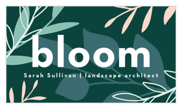 Make your profession known with the spring time look of our Wild Flora Business Cards!