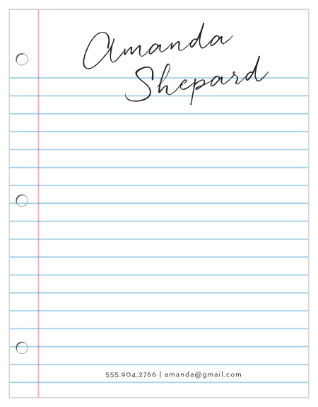 Get prepared for an influx of business with each new school year with our College Ruled Business Stationery!