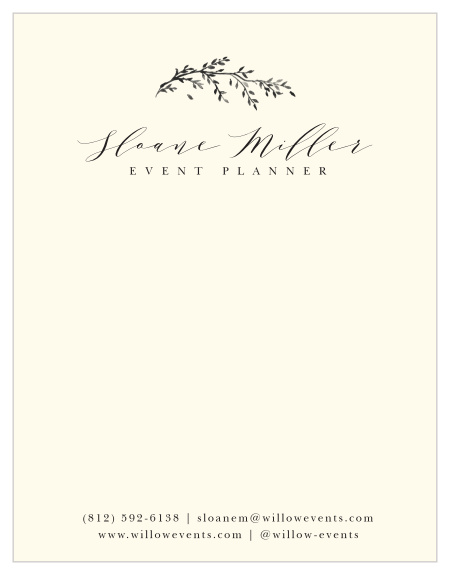 Our Delicate Bough Business Stationery is perfect for any business owner who enjoys a rustic look!